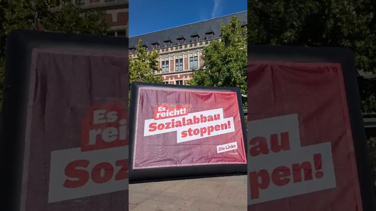 Demo am 26. September in Erfurt gegen den Sozialabbau. ES REICHT!